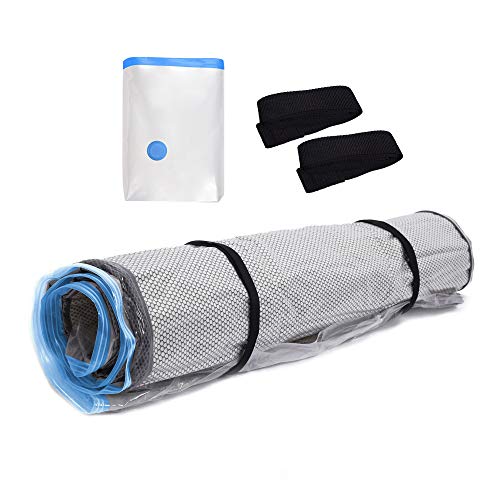 Foam Mattress Vacuum Bag with Blue Zipper