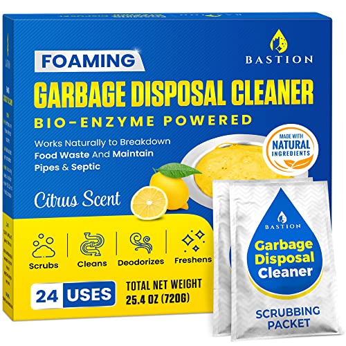 Foaming Lemon Scented Garbage Disposal Cleaner and Deodorizer