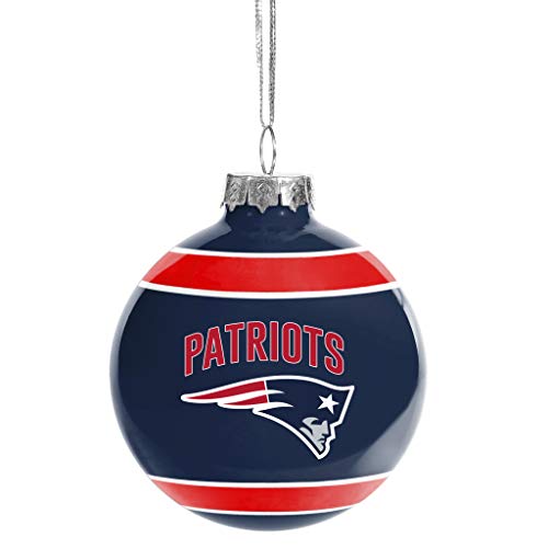 FOCO NFL New England Patriots Glass Ball Ornament
