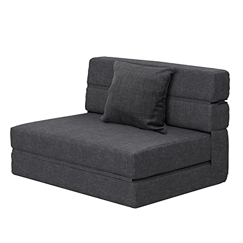 Fold Sofa Bed Couch Memory Foam with Pillow Futon Sleeper Chair