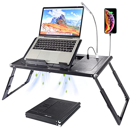 Foldable Laptop Desk with Cooling Fans