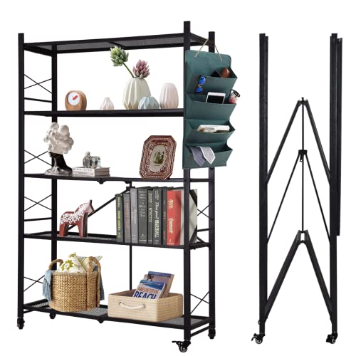 Foldable Shelves - 5 Tier Heavy Duty Storage Shelves