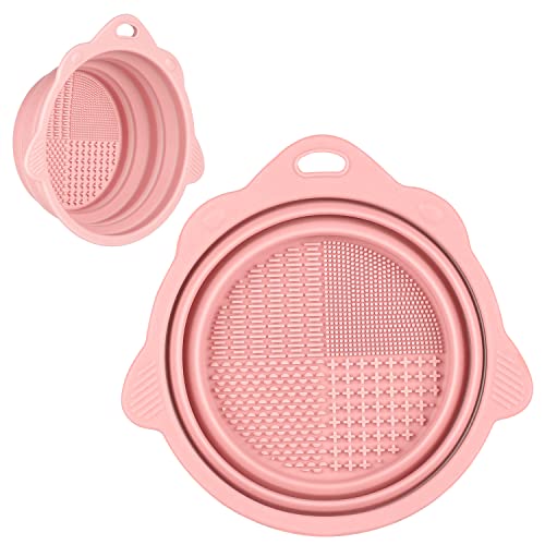 Foldable Silicone Makeup Brush Cleaner Bowl