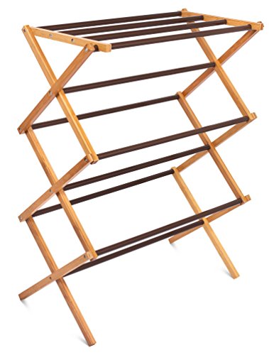 Folding Steel Clothes Drying Rack - BirdRock Home