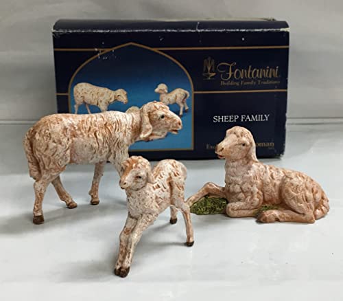 Fontanini White Sheep Family Set of 3