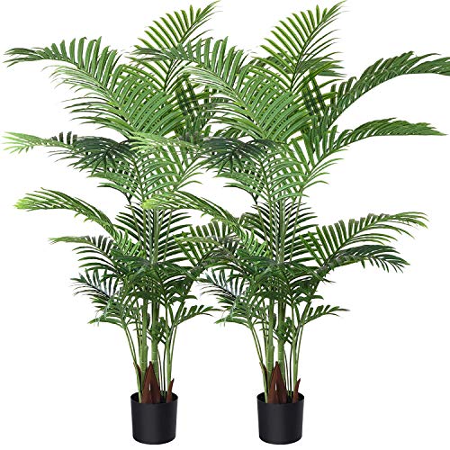 Fopamtri Artificial Areca Palm Plant