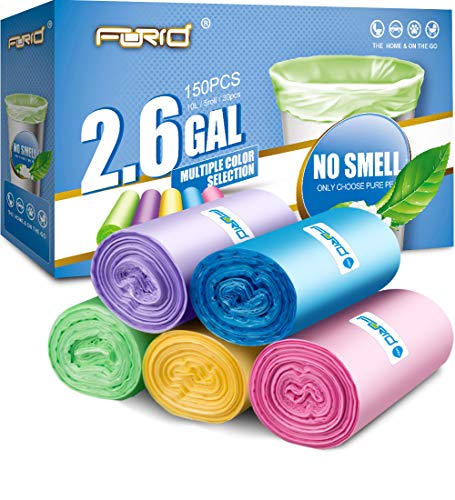 FORID Small Trash Bags - 150 Counts 2.6 Gallon Garbage Bags