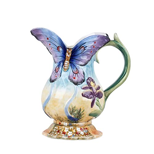 FORLONG Ceramic Water Pitcher Flower Vase