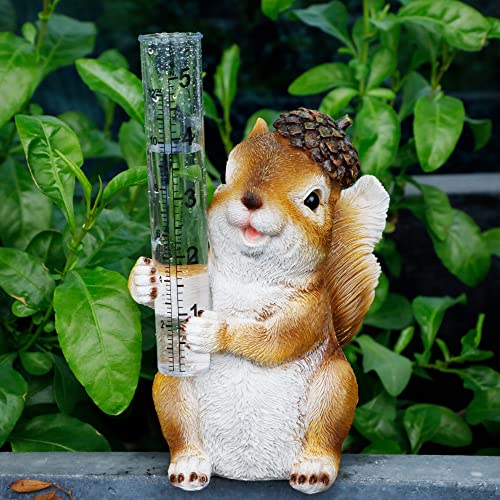 FORUP Resin Squirrel Rain Gauges