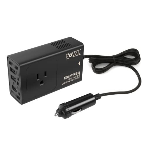 FOVAL 175W Power Inverter with USB C