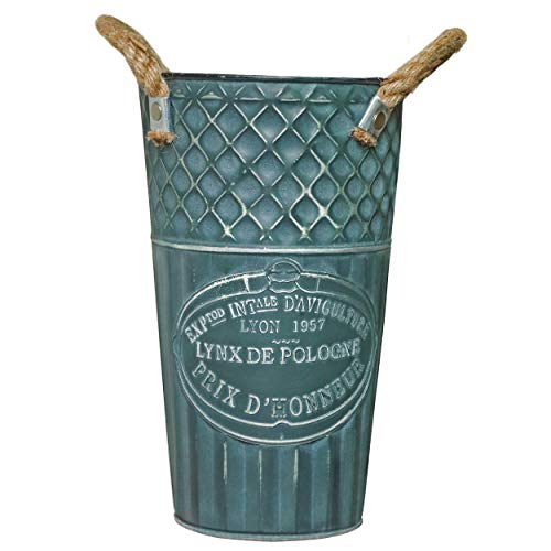 Fovasen Rustic Decorative Floor Vase French Flower Bucket Pots
