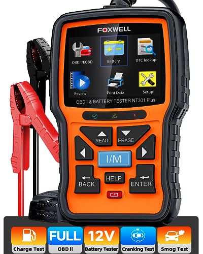 FOXWELL NT301 Plus OBD2 Scanner Battery Tester