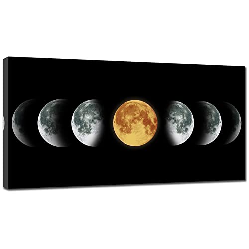 Framed Moon Phases Wall Art Print