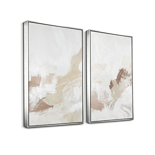 Framed Neutral Abstract Wall Art Set