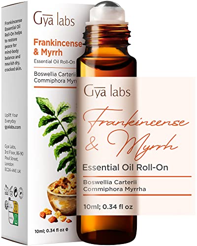 Frankincense & Myrrh Essential Oil Roll-On - Deep, Earthy Scent