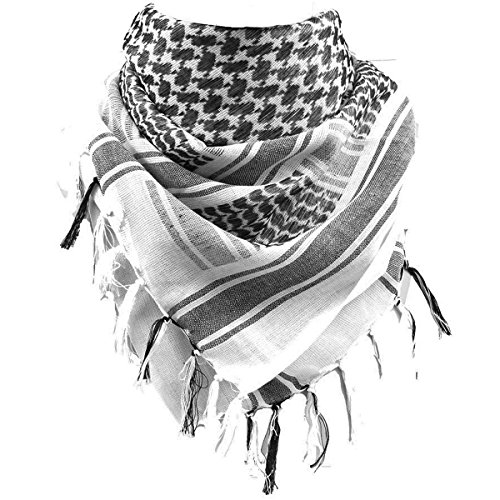 FREE SOLDIER Shemagh Tactical Desert Keffiyeh Scarf in White