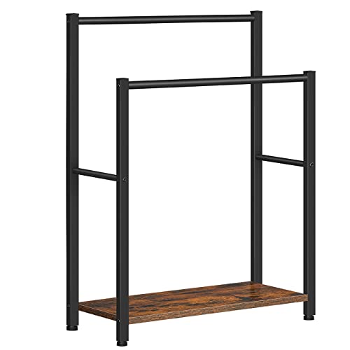 Freestanding Towel Rack with Shelf