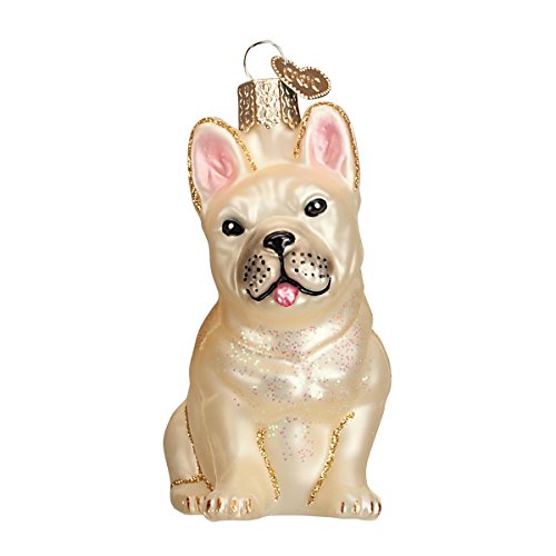 French Bulldog Glass Blown Ornaments for Christmas Tree