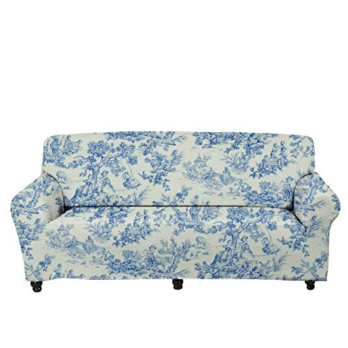 French Country Toile Print Sofa Cover