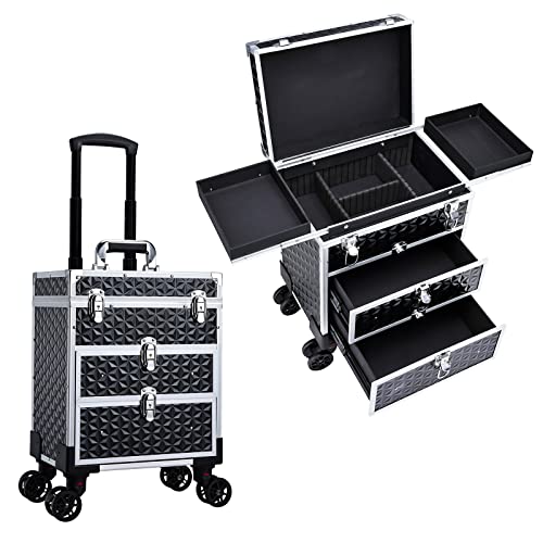 FRENESSA Professional Rolling Makeup Case
