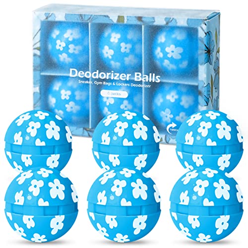 Fresh Linen Sneaker Deodorizer Balls, 6 Pack