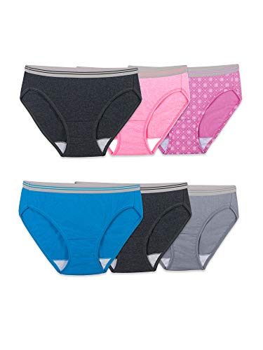 Fruit of the Loom Womens Cotton Bikini Panties, 6 Pack