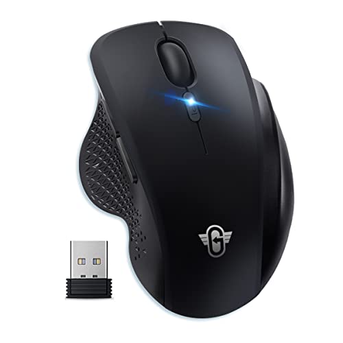 Full-Sized Ergonomic Wireless Computer Mouse