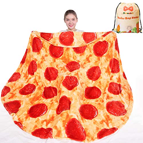Fun and Cozy Pizzas Blanket for Teenagers