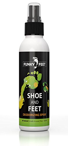 Funky Feet Foot Odor Spray - All-Natural Solution for Smelly Shoes