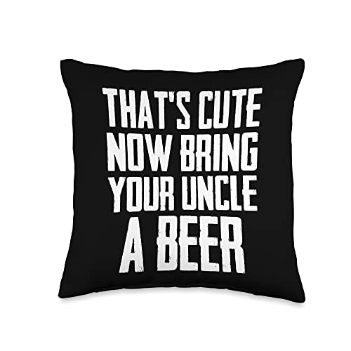 Funny Beer Throw Pillow