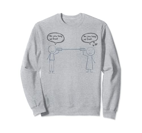 Funny Couples Drawing Figurine Sweatshirt