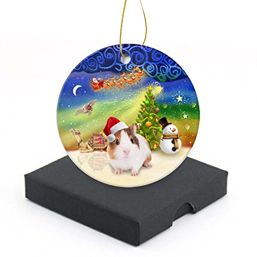 Funny Guinea Pigs Christmas Ornament