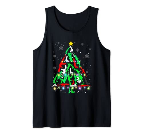 Funny Guns Christmas Tree Ornament Xmas Tank Top