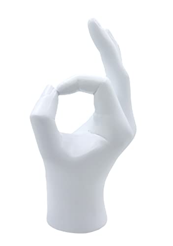 Funny Silvery Gesture Statue Decor