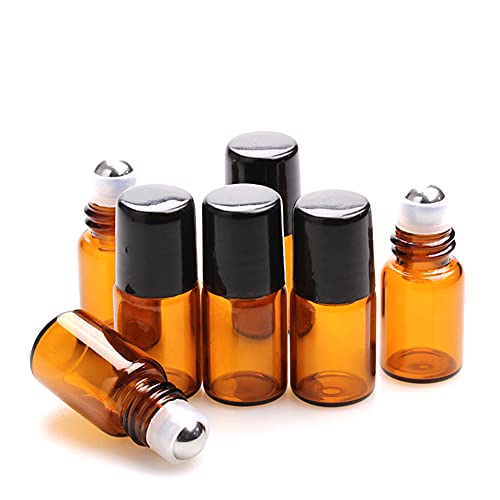 Furnido Amber Glass Roll on Bottle for Essential Oils