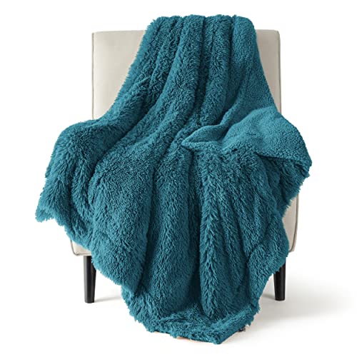 Fuzzy, Fluffy, and Shaggy Teal Blanket