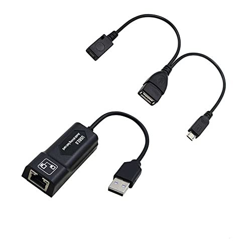 FYL LAN Ethernet Connector & OTG USB Adapter for Fire Stick