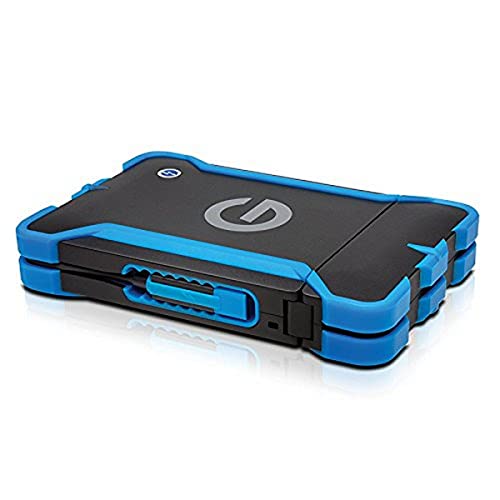 G-Technology 1TB G-DRIVE ev ATC Portable External Hard Drive with tethered Thunderbolt cable - All-Terrain Drive Solution - 0G03586-1