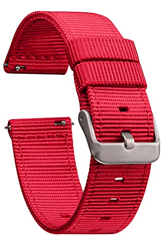 GadgetWraps 14mm Nylon Watch Band - Dark Red