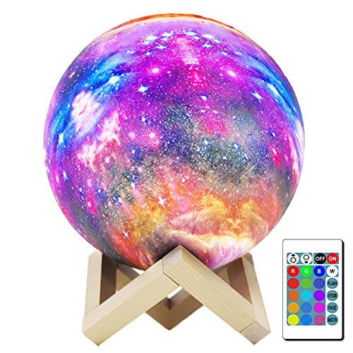 Gahaya Moon Lamp Night Light with Wooden Stand