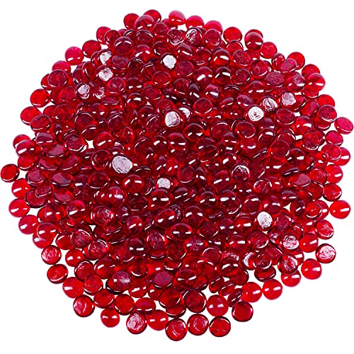 Galashield Red Flat Glass Marbles