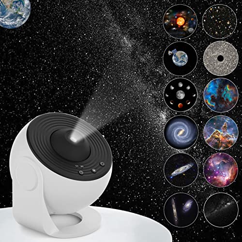 Galaxy Projector with Solar System Constellation Moon