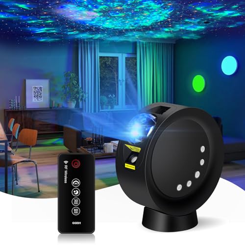 Galaxy Projector with Time Setting and Remote Control