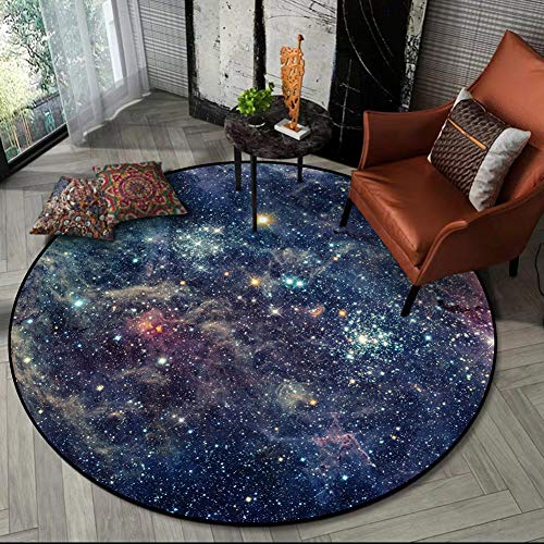 Galaxy Round Rug - Universe Space Nebula Stars Starry Carpet