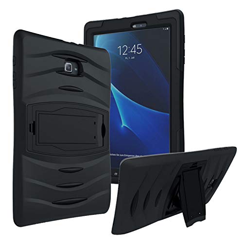 Galaxy Tab E 9.6" Case - Shockproof Heavy Duty Hybrid Rugged Case Cover for Samsung Galaxy Tab E 9.6 T560 T560NU T560NZ T567 (Black)