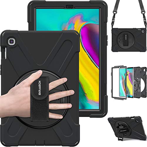 Galaxy Tab S5e Case with Kickstand, Hand Strap, and Shoulder Strap