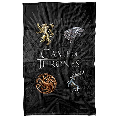 Game of Thrones Chrome House Sigils Fleece Blanket