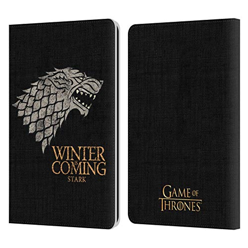 Game of Thrones Stark House Mottos Leather Book Wallet Case