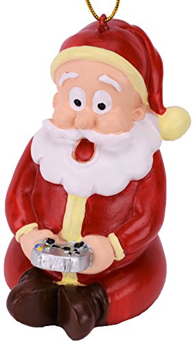 Gamer Santa Claus Christmas Ornament