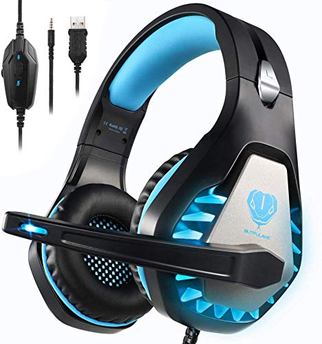 Gaming Headset with Surround Sound and Noise Canceling Mic
